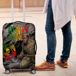 Henry Johnson Black History Month Luggage Cover Harlem Hellfighters Pan African Grunge Art