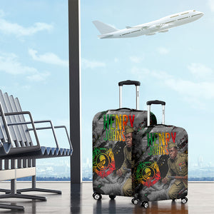 Henry Johnson Black History Month Luggage Cover Harlem Hellfighters Pan African Grunge Art