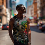 Henry Johnson Black History Month Men Tank Top Harlem Hellfighters Pan African Grunge Art
