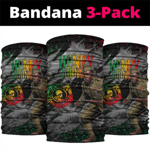 Henry Johnson Black History Month Neck Gaiter Harlem Hellfighters Pan African Grunge Art