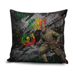 Henry Johnson Black History Month Pillow Cover Harlem Hellfighters Pan African Grunge Art