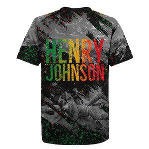 Henry Johnson Black History Month Rugby Jersey Harlem Hellfighters Pan African Grunge Art