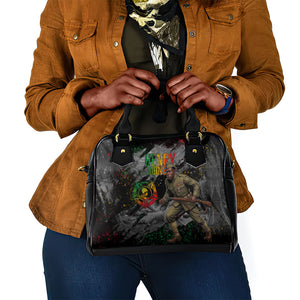 Henry Johnson Black History Month Shoulder Handbag Harlem Hellfighters Pan African Grunge Art