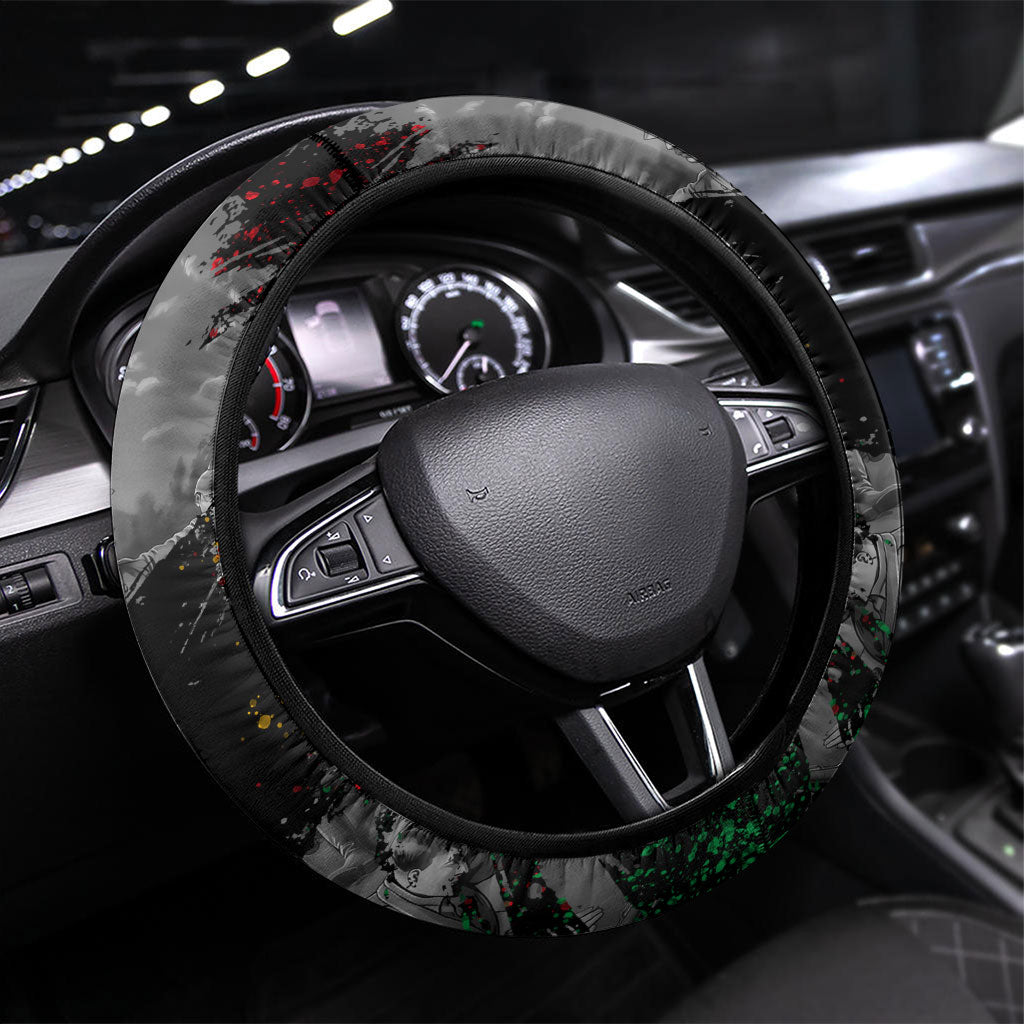 Henry Johnson Black History Month Steering Wheel Cover Harlem Hellfighters Pan African Grunge Art
