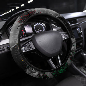 Henry Johnson Black History Month Steering Wheel Cover Harlem Hellfighters Pan African Grunge Art