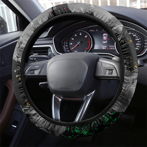 Henry Johnson Black History Month Steering Wheel Cover Harlem Hellfighters Pan African Grunge Art
