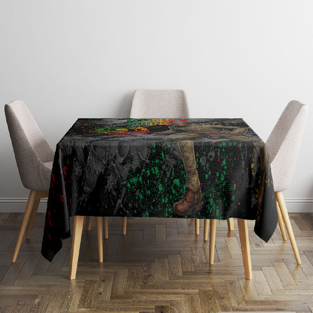 Henry Johnson Black History Month Tablecloth Harlem Hellfighters Pan African Grunge Art