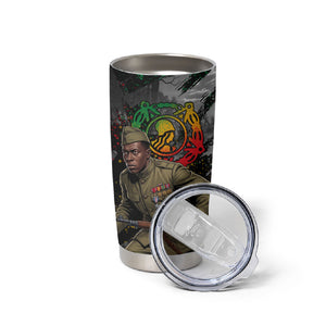 Henry Johnson Black History Month Tumbler Cup Harlem Hellfighters Pan African Grunge Art