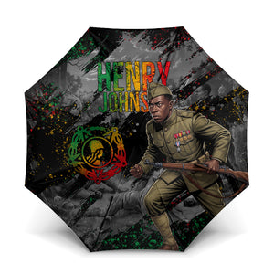 Henry Johnson Black History Month Umbrella Harlem Hellfighters Pan African Grunge Art