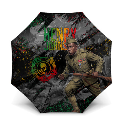 Henry Johnson Black History Month Umbrella Harlem Hellfighters Pan African Grunge Art