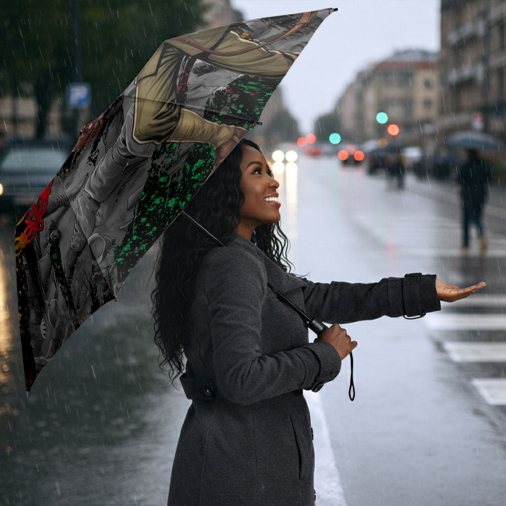 Henry Johnson Black History Month Umbrella Harlem Hellfighters Pan African Grunge Art