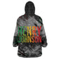 Henry Johnson Black History Month Wearable Blanket Hoodie Harlem Hellfighters Pan African Grunge Art