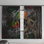 Henry Johnson Black History Month Window Curtain Harlem Hellfighters Pan African Grunge Art