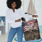 Henry Johnson Black History Month Laundry Basket Distressed US Flag American Hero Portrait