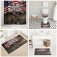 Henry Johnson Black History Month Bathroom Set Distressed US Flag American Hero Portrait