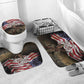 Henry Johnson Black History Month Bathroom Set Distressed US Flag American Hero Portrait