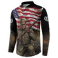 Henry Johnson Black History Month Button Sweatshirt Distressed US Flag American Hero Portrait