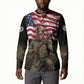 Henry Johnson Black History Month Button Sweatshirt Distressed US Flag American Hero Portrait