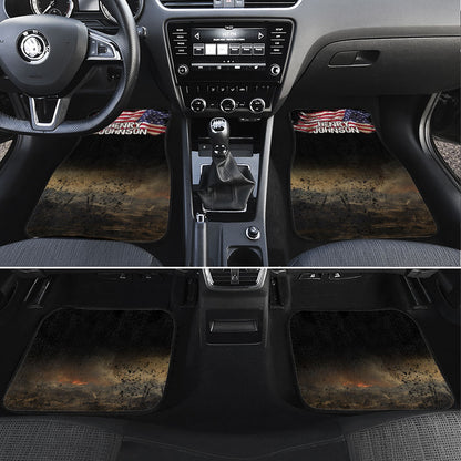 Henry Johnson Black History Month Car Mats Distressed US Flag American Hero Portrait
