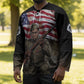 Henry Johnson Black History Month Hockey Jersey Distressed US Flag American Hero Portrait