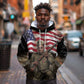 Henry Johnson Black History Month Hoodie Distressed US Flag American Hero Portrait