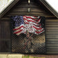 Henry Johnson Black History Month Quilt Distressed US Flag American Hero Portrait