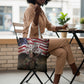 Henry Johnson Black History Month Tote Bag Distressed US Flag American Hero Portrait