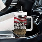 Henry Johnson Black History Month Tumbler With Handle Distressed US Flag American Hero Portrait