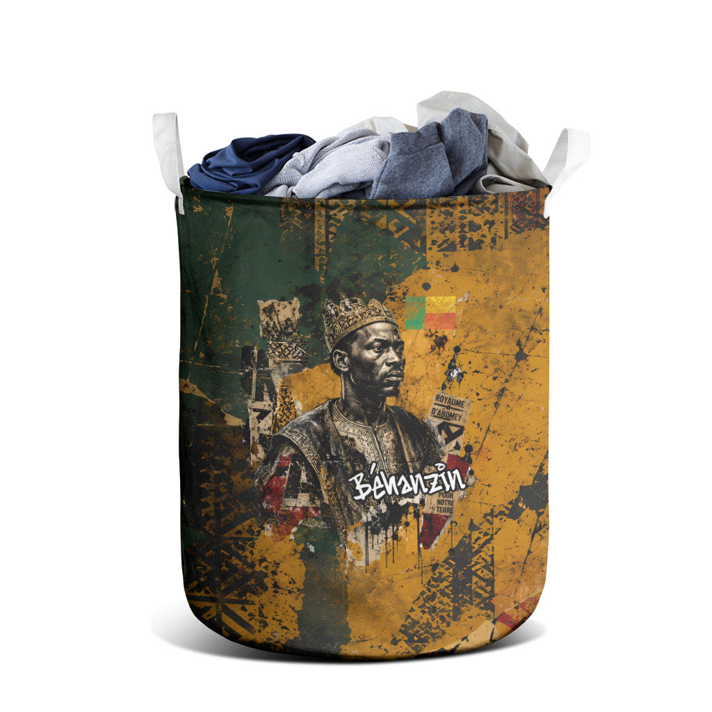 Benin Independence Day King Behanzin Laundry Basket Dahomey Amazons National Motto