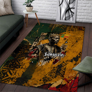 Benin Independence Day King Behanzin Area Rug Dahomey Amazons National Motto