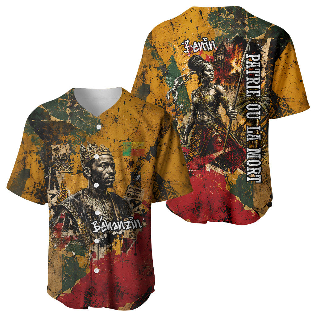 Benin Independence Day King Behanzin Baseball Jersey Dahomey Amazons National Motto