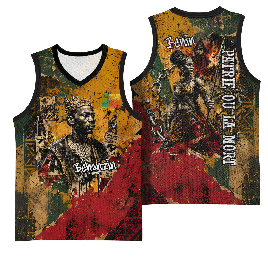 Benin Independence Day King Behanzin Basketball Jersey Dahomey Amazons National Motto