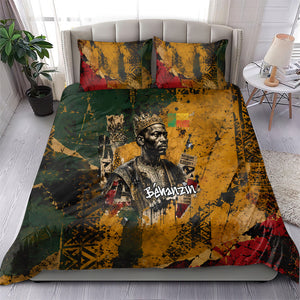 Benin Independence Day King Behanzin Bedding Set Dahomey Amazons National Motto