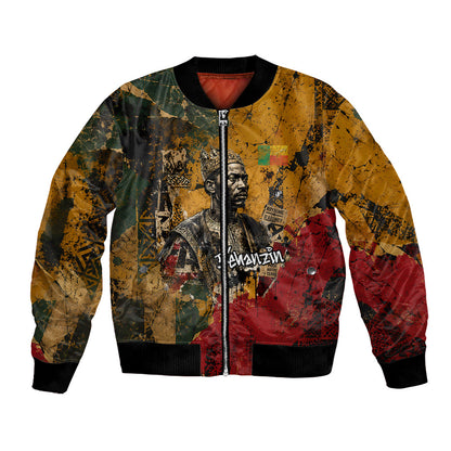 Benin Independence Day King Behanzin Bomber Jacket Dahomey Amazons National Motto