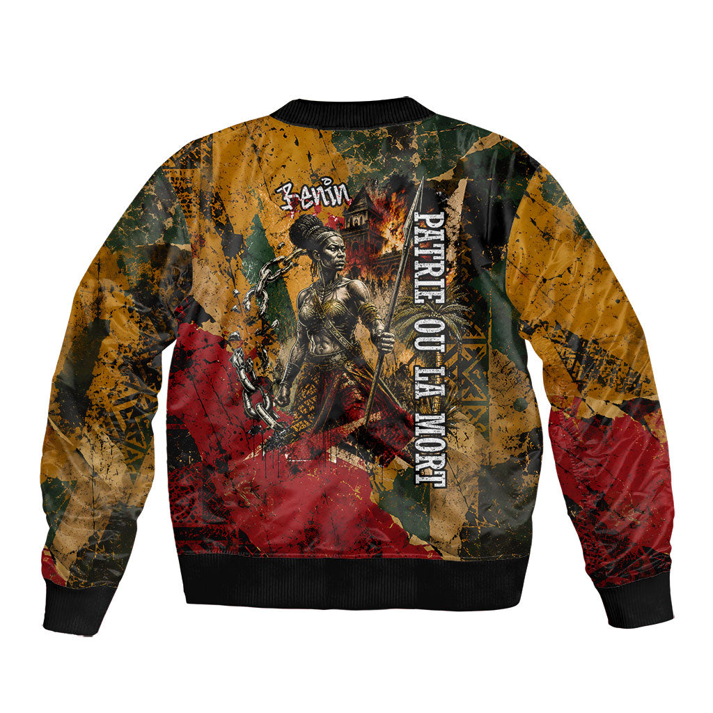 Benin Independence Day King Behanzin Bomber Jacket Dahomey Amazons National Motto