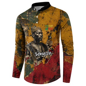 Benin Independence Day King Behanzin Button Sweatshirt Dahomey Amazons National Motto