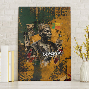 Benin Independence Day King Behanzin Canvas Wall Art Dahomey Amazons National Motto