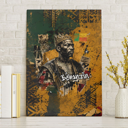 Benin Independence Day King Behanzin Canvas Wall Art Dahomey Amazons National Motto