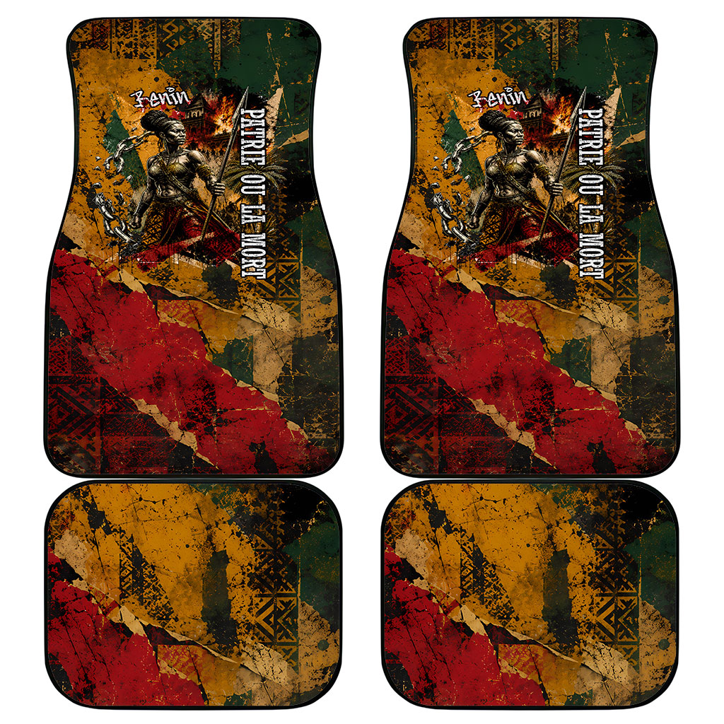 Benin Independence Day King Behanzin Car Mats Dahomey Amazons National Motto