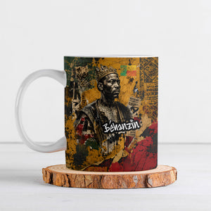Benin Independence Day King Behanzin Ceramic Mug Dahomey Amazons National Motto