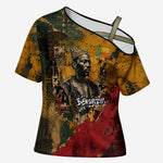 Benin Independence Day King Behanzin Cross Shoulder Shirt Dahomey Amazons National Motto