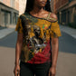 Benin Independence Day King Behanzin Cross Shoulder Shirt Dahomey Amazons National Motto