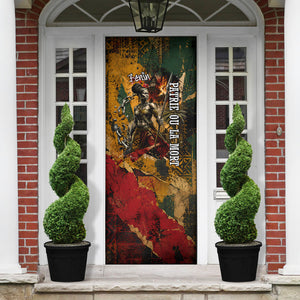 Benin Independence Day King Behanzin Door Cover Dahomey Amazons National Motto