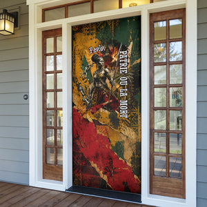 Benin Independence Day King Behanzin Door Cover Dahomey Amazons National Motto