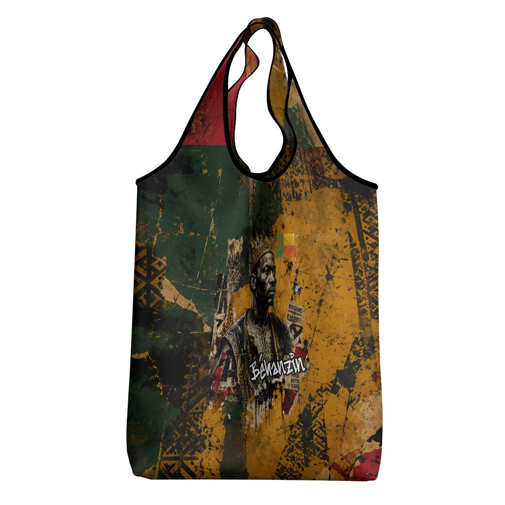 Benin Independence Day King Behanzin Grocery Bag Dahomey Amazons National Motto