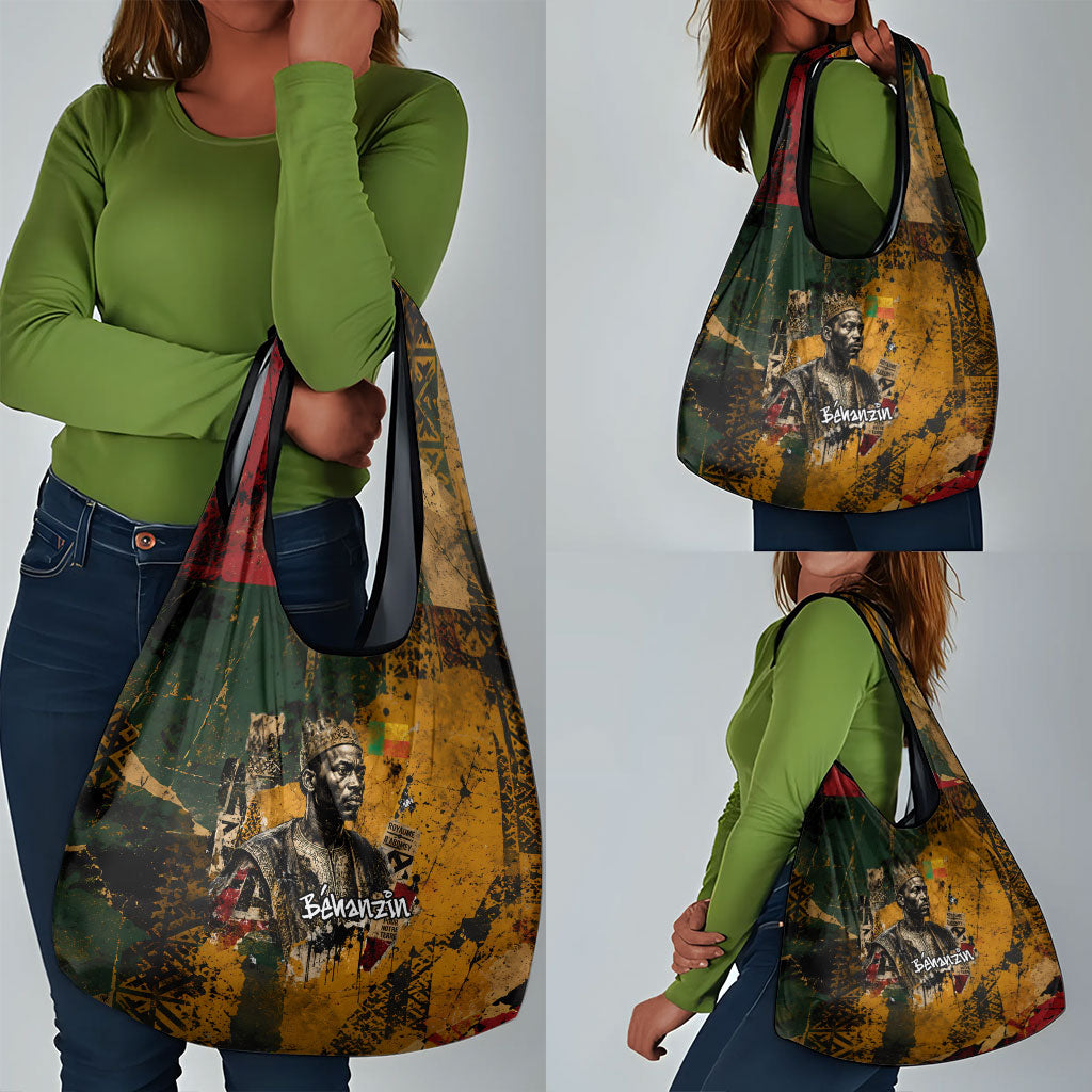 Benin Independence Day King Behanzin Grocery Bag Dahomey Amazons National Motto