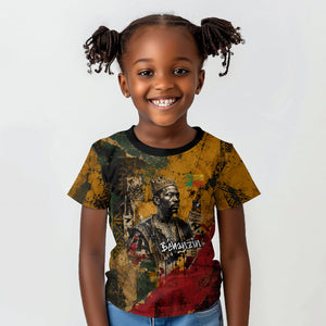 Benin Independence Day King Behanzin Kid T shirt Dahomey Amazons National Motto