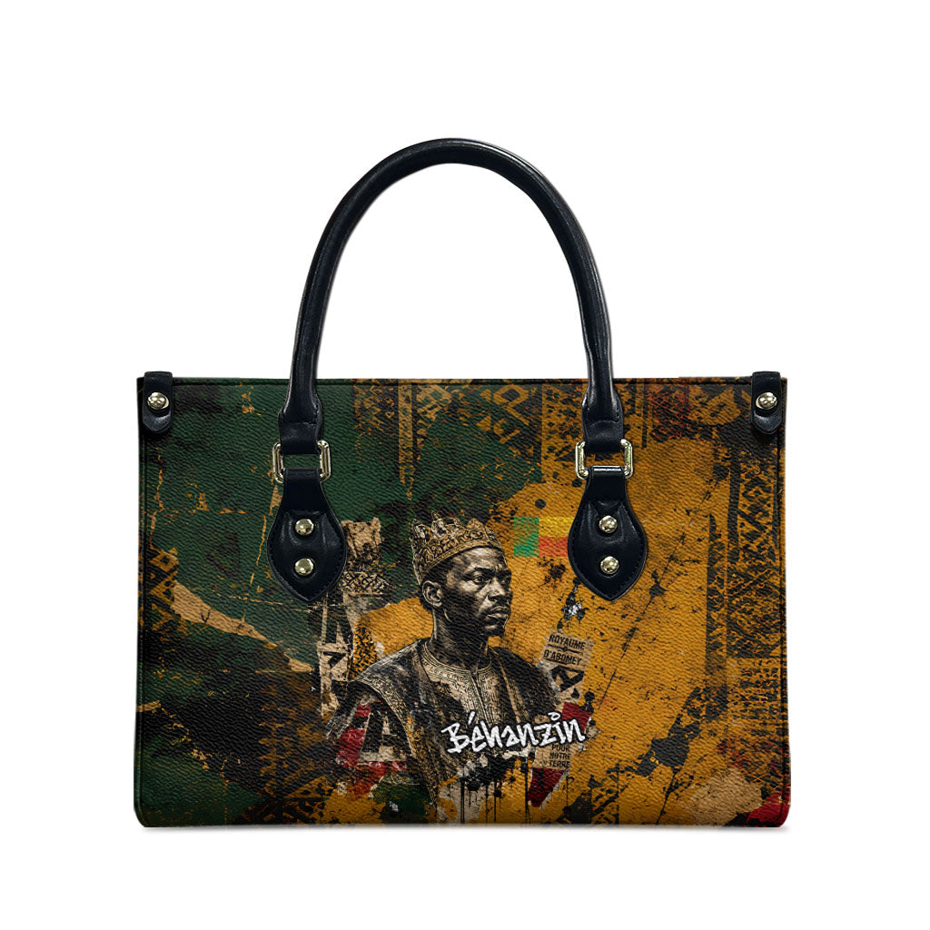 Benin Independence Day King Behanzin Leather Bag Dahomey Amazons National Motto