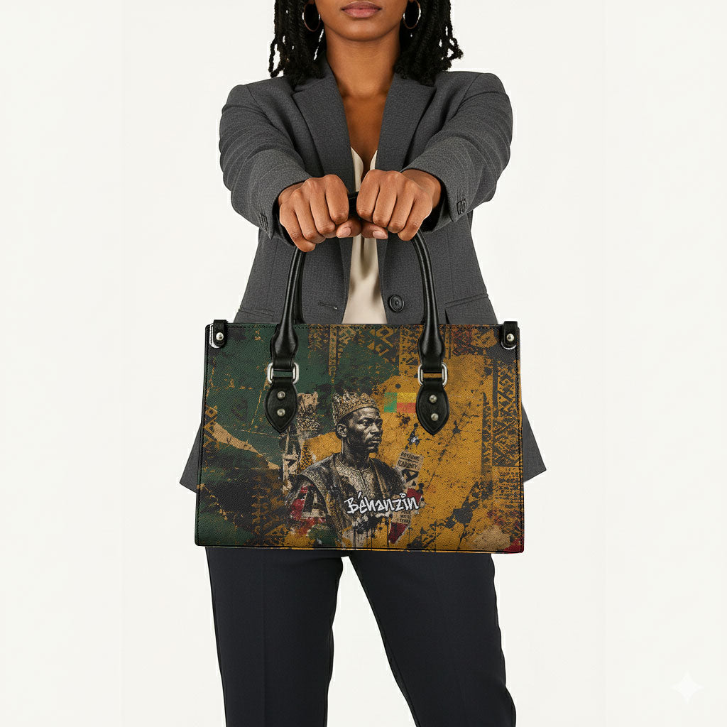 Benin Independence Day King Behanzin Leather Bag Dahomey Amazons National Motto