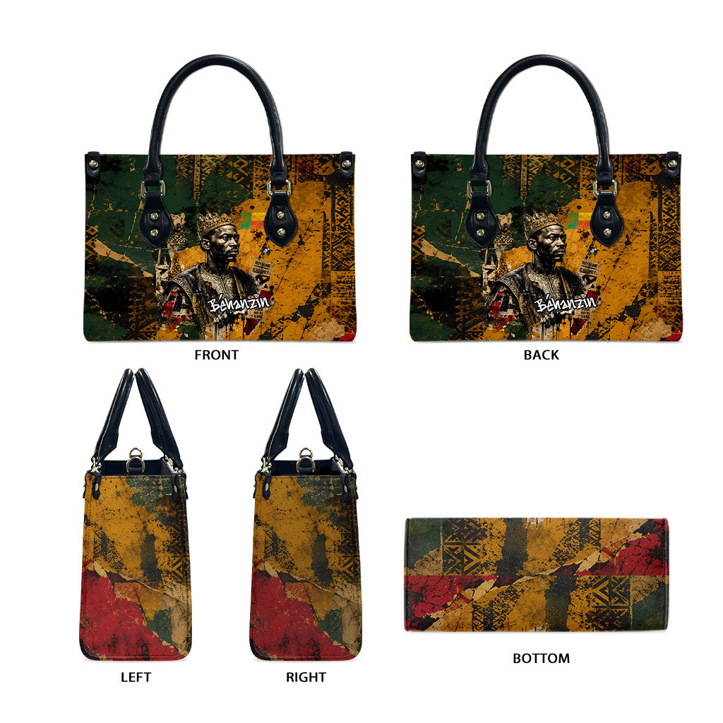 Benin Independence Day King Behanzin Leather Bag Dahomey Amazons National Motto